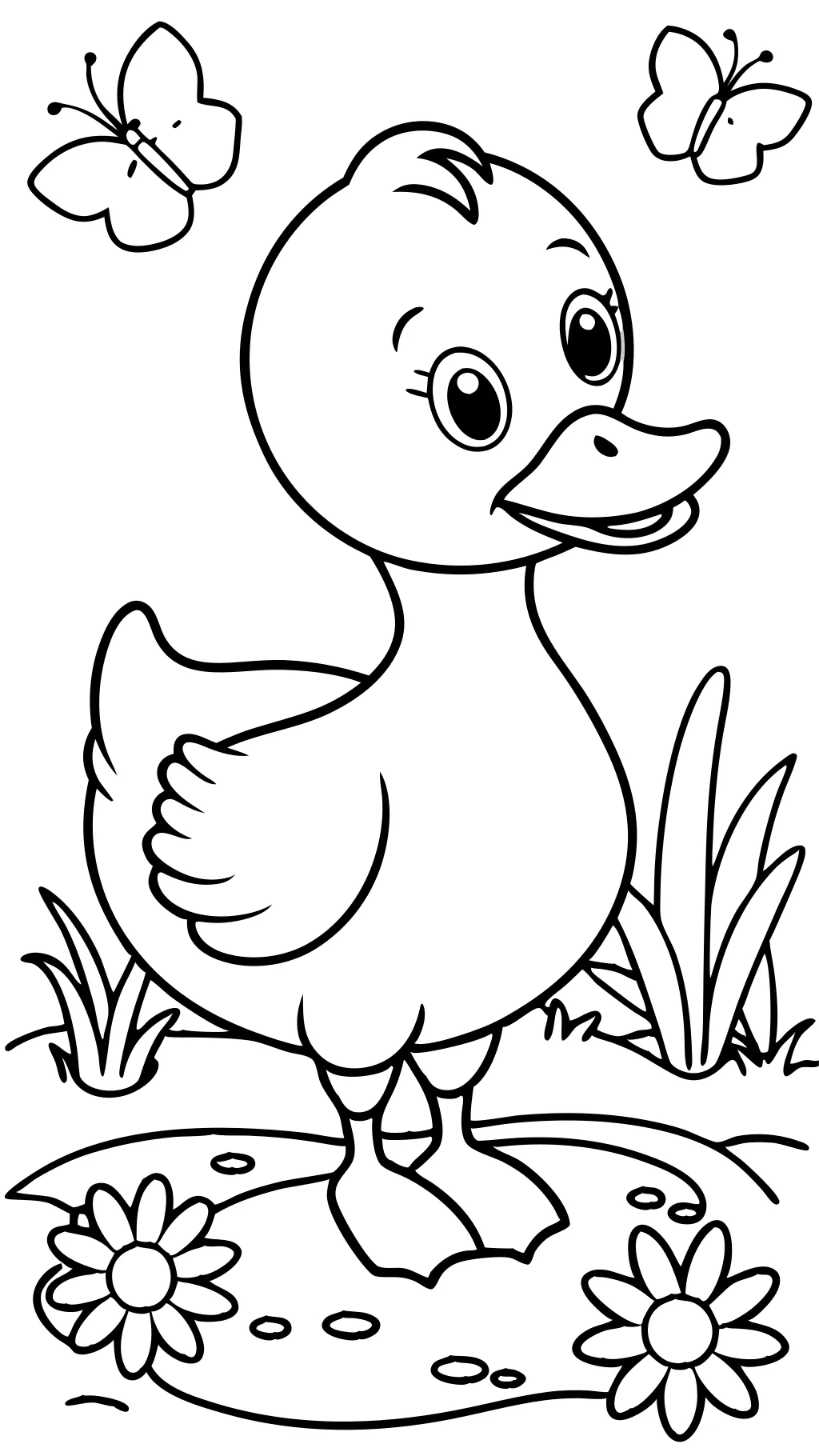 duckling coloring page